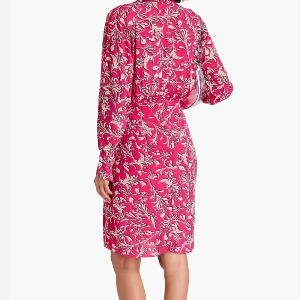 ISABEL MARANT ÉTOILE Coline draped printed crepe de chine dress - Picture 3 of 13
